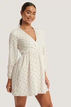 NA-KD Overlap LS Mini Dress -Party Dresses Sales nakd overlap ls mini dress 1100 002744 8849 03j