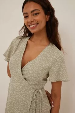 NA-KD Boho Overlap Mini Dress -Party Dresses Sales nakd overlap mini dress 1014 001411 9333 0528 1