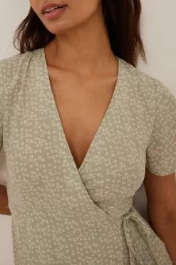 NA-KD Boho Overlap Mini Dress -Party Dresses Sales nakd overlap mini dress 1014 001411 9333 0560 1