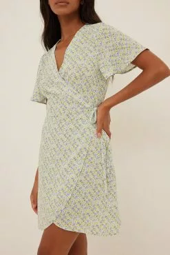 NA-KD Boho Overlap Mini Dress -Party Dresses Sales nakd overlap mini dress 1014 001411 8497 1497 1