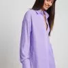 NA-KD Party Oversized Sequin Shirt Dress