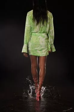 NA-KD Trend Pleated Chiffon Mini Dress -Party Dresses Sales nakd pleated chiffon mini dress 1018 008884 9649 2