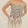 NA-KD Trend Printed Bandeau Mini Dress