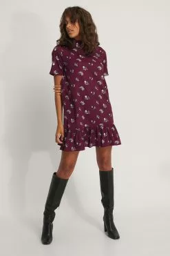 NA-KD Printed Flowy Mini Dress -Party Dresses Sales nakd printed flowy mini dress 1100 003134 0326 03c