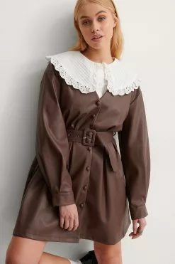 NA-KD PU Belted Mini Dress -Party Dresses Sales nakd pu belted mini dress 1018 007168 0017 01j