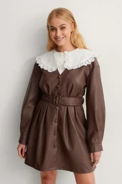 NA-KD PU Belted Mini Dress -Party Dresses Sales nakd pu belted mini dress 1018 007168 0017 04j