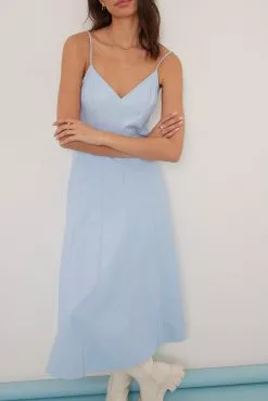 NA-KD Trend Pu V-neck Midi Dress -Party Dresses Sales nakd pu v neck midi dress 1018 008927 0003 8605