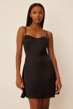 Moa Mattsson X NA-KD Rhinestone Detail Mini Dress -Party Dresses Sales nakd rhinestone detail mini dress 1727 000086 0002 12276