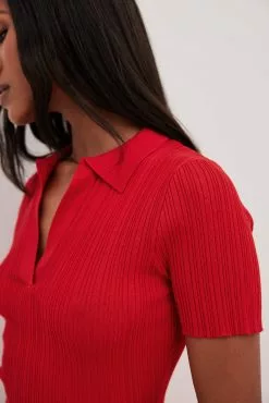 NA-KD Rib Knitted Collar Midi Dress -Party Dresses Sales nakd rib knitted collar midi dress 1100 007092 0004 2454 1