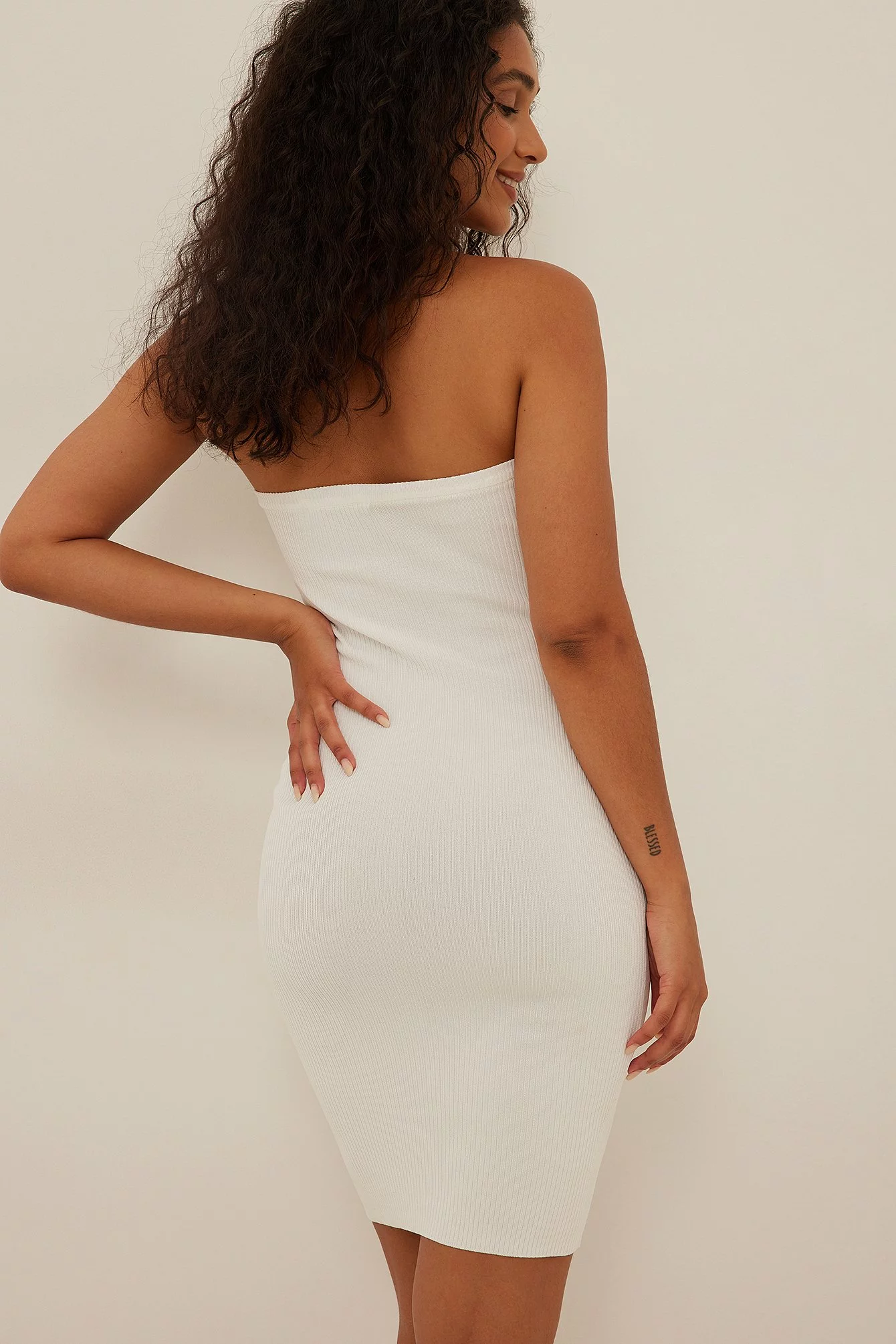 NA-KD Rib Knitted Mini Tube Dress 2 NA-KD Rib Knitted Mini Tube Dress - Image 2