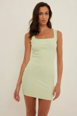 NA-KD Rib Strap Back Dress 21 NA-KD Rib Strap Back Dress -Party Dresses Sales nakd rib strap back dress 1100 006485 1130 1148