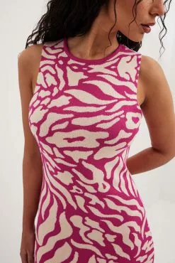 NA-KD Ribbed Fine Knitted Midi Dress -Party Dresses Sales nakd ribbed fine knitted midi dress 1100 007033 2129 15254