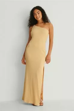 NA-KD Trend Ribbed Maxi Dress -Party Dresses Sales nakd ribbed maxi dress 1018 008330 0024 05c r 1