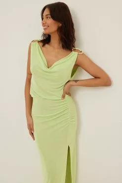 NA-KD Trend Ring Detail Maxi Dress -Party Dresses Sales nakd ring detail maxi dress 1018 009557 0010 0008