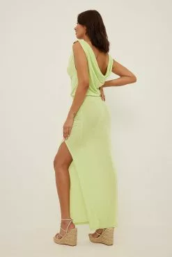 NA-KD Trend Ring Detail Maxi Dress -Party Dresses Sales nakd ring detail maxi dress 1018 009557 0010 0026