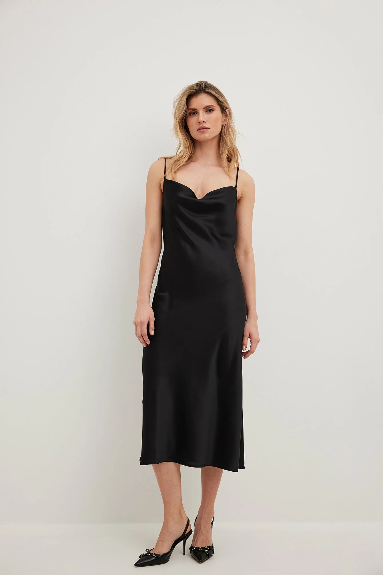 NA-KD Satin Midi Dress 6 NA-KD Satin Midi Dress - Image 6