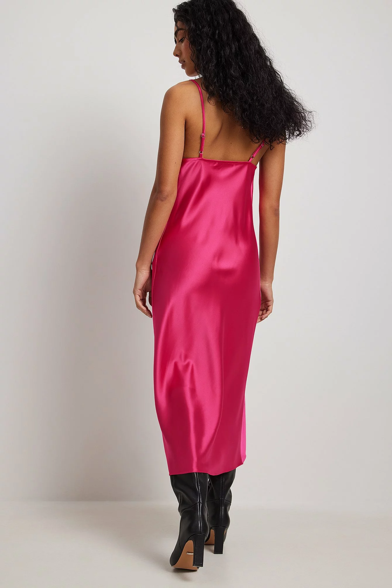NA-KD Satin Midi Dress 10 NA-KD Satin Midi Dress - Image 10