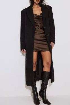 NA-KD Satin Mini Dress