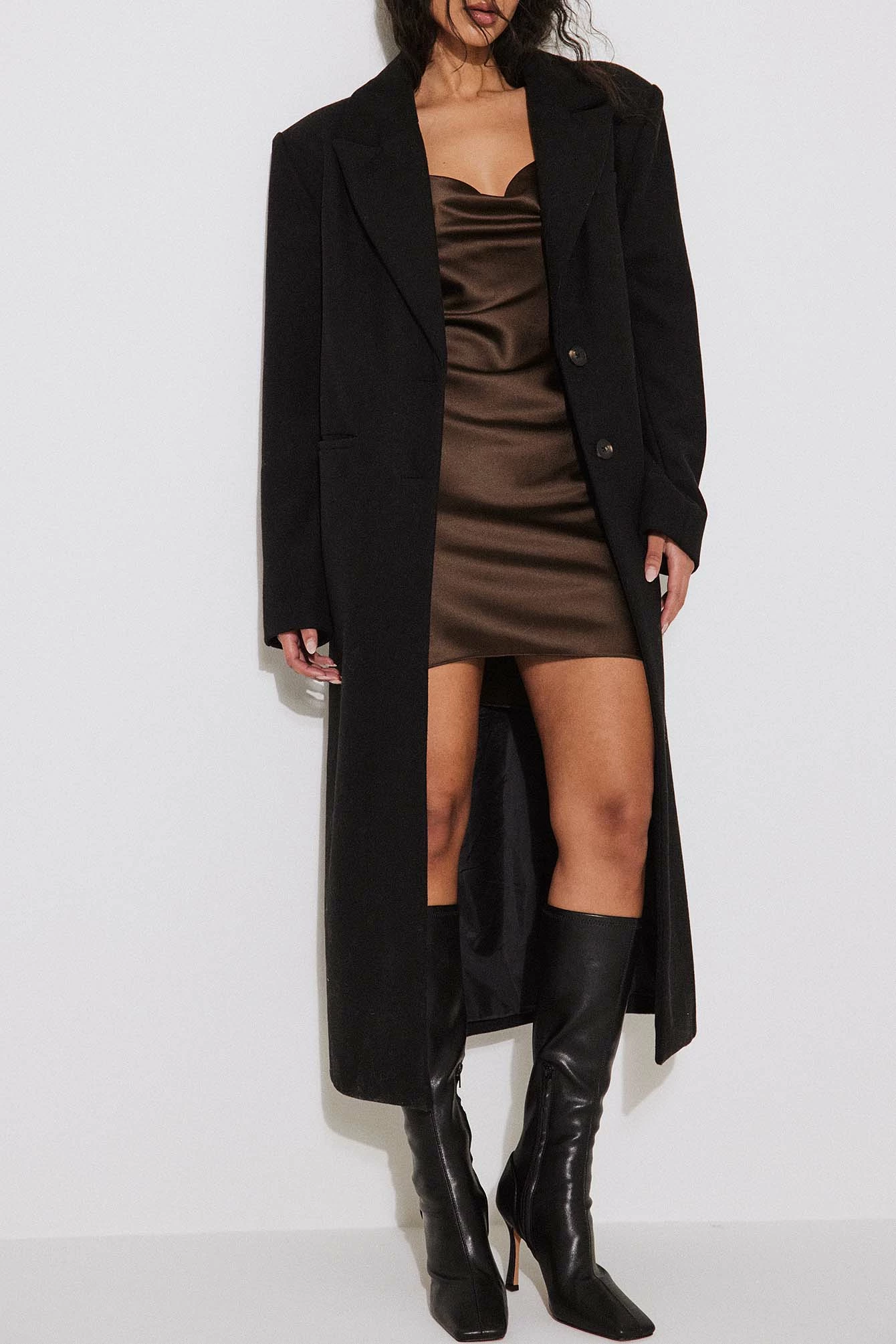 NA-KD Satin Mini Dress 1 NA-KD Satin Mini Dress