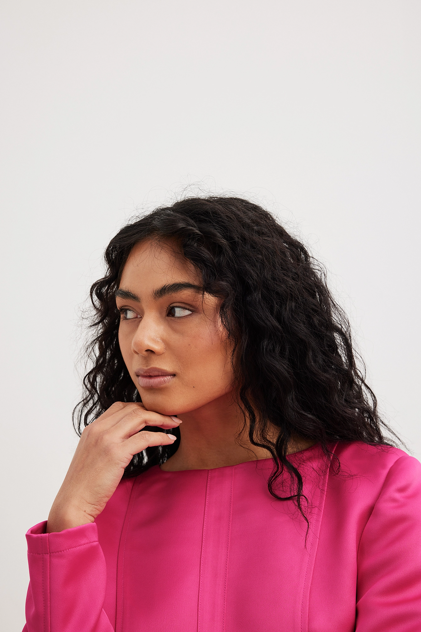 Carla Ginola X NA-KD Seam Detail Satin Mini Dress 9 Carla Ginola X NA-KD Seam Detail Satin Mini Dress - Image 9