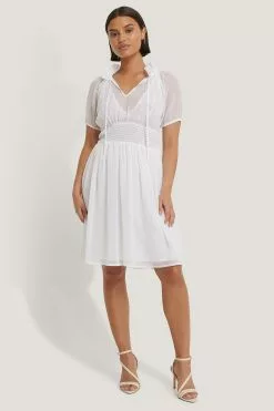 NA-KD Shirred Smock Waist Dress -Party Dresses Sales nakd shirred smock waist dress 1100 002900 0001 03c