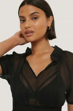 NA-KD Shirred Smock Waist Dress -Party Dresses Sales nakd shirred smock waist dress 1100 002900 0002 04g