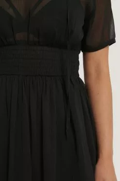 NA-KD Shirred Smock Waist Dress -Party Dresses Sales nakd shirred smock waist dress 1100 002900 0002 05g