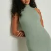 NA-KD Basic Sleeveless Turtleneck Dress