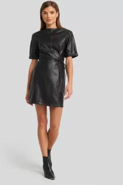 NA-KD Party Soft PU Mini Dress