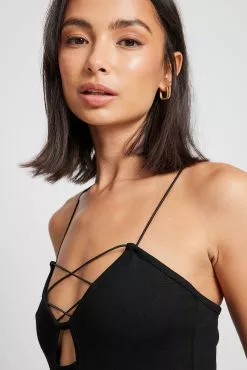 NA-KD Party Spaghetti Strap Crossed Mini Dress -Party Dresses Sales nakd spaghetti strap crossed mini dress 1017 001979 0002 9830