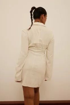 NA-KD Straps Front Linen Mini Dress -Party Dresses Sales nakd straps front linen mini dress 1018 009177 0005 0162