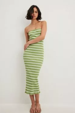 NA-KD Basic Striped Tube Midi Dress -Party Dresses Sales nakd striped tube midi dress 1044 000291 0207 28795 3