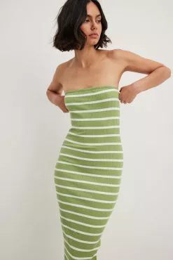 NA-KD Basic Striped Tube Midi Dress -Party Dresses Sales nakd striped tube midi dress 1044 000291 0207 28802 1