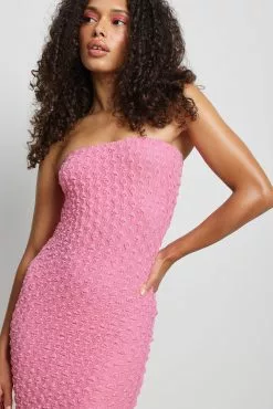 NA-KD Structured Bandeau Midi Dress -Party Dresses Sales nakd structured bandeau midi dress 1017 001832 0015 5754