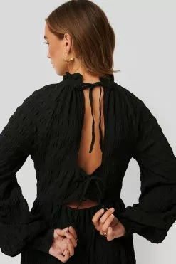 NA-KD Boho Structured Open Back Dress -Party Dresses Sales nakd structured open back dress 1014 000736 0002 04g r2