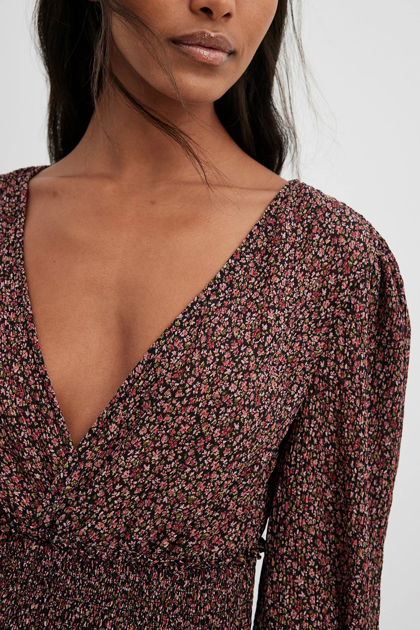 NA-KD Boho Structured Smock Waist Dress 12 NA-KD Boho Structured Smock Waist Dress - Image 12