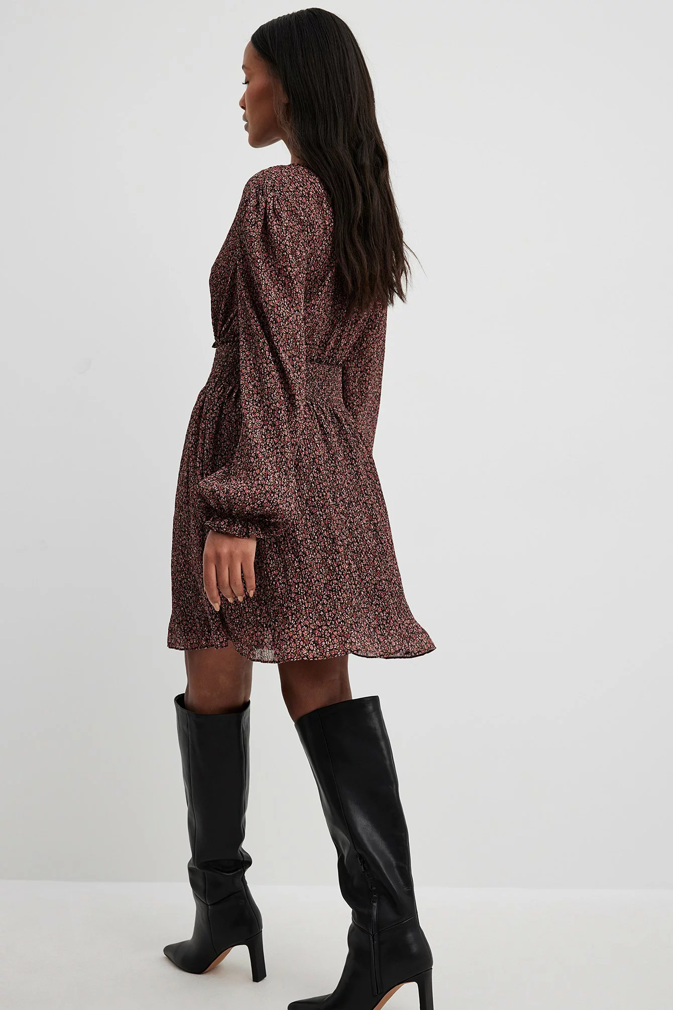 NA-KD Boho Structured Smock Waist Dress 10 NA-KD Boho Structured Smock Waist Dress - Image 10