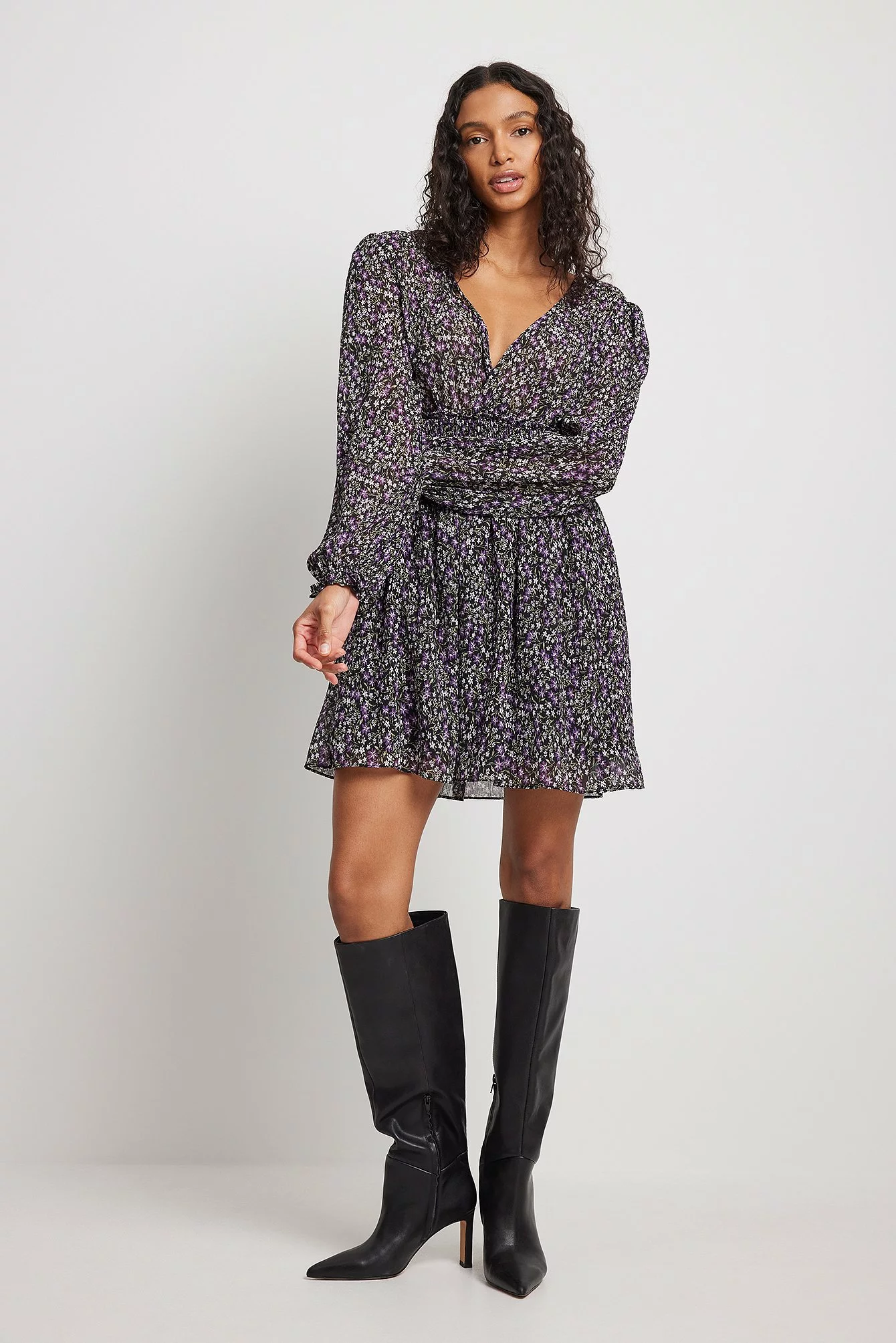 NA-KD Boho Structured Smock Waist Dress 13 NA-KD Boho Structured Smock Waist Dress - Image 13