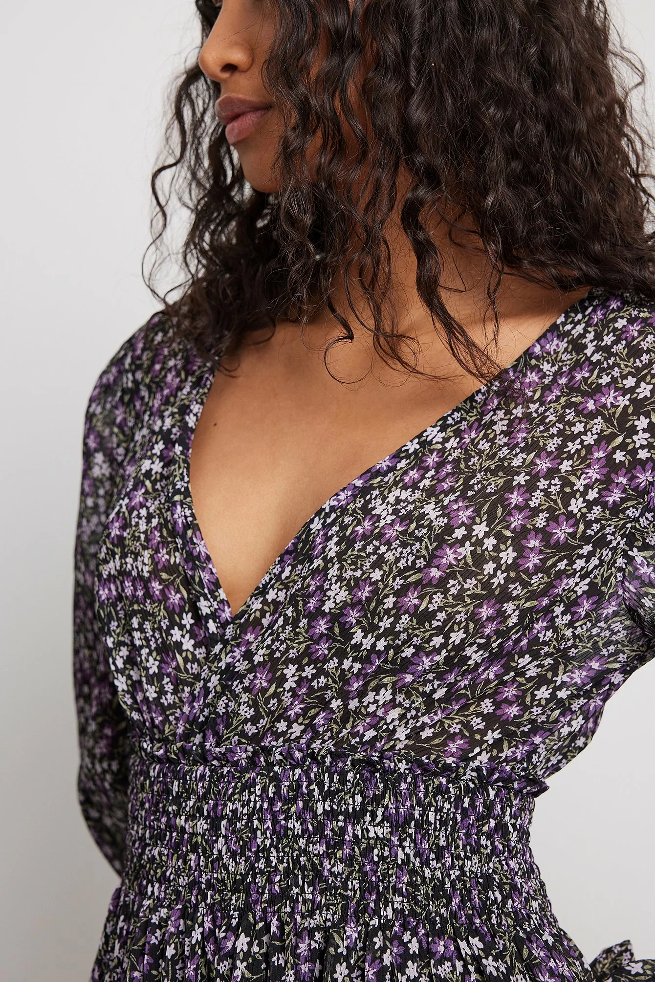 NA-KD Boho Structured Smock Waist Dress 16 NA-KD Boho Structured Smock Waist Dress - Image 16