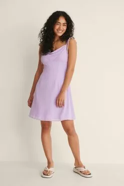 NA-KD Tie Shoulder Sheer Mini Dress -Party Dresses Sales nakd tie shoulder sheer mini dress 1100 004592 0368 01c 2