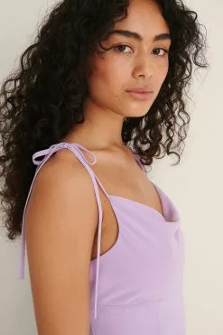 NA-KD Tie Shoulder Sheer Mini Dress -Party Dresses Sales nakd tie shoulder sheer mini dress 1100 004592 0368 04g 1