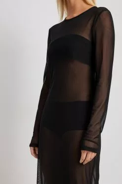 NA-KD Party Tight Mesh Midi Dress -Party Dresses Sales nakd tight mesh midi dress 1017 002197 0002 34189 copy