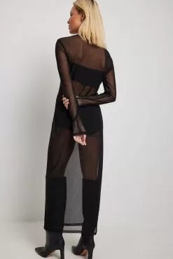 NA-KD Party Tight Mesh Midi Dress -Party Dresses Sales nakd tight mesh midi dress 1017 002197 0002 34201 4