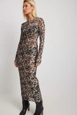 NA-KD Party Tight Mesh Midi Dress -Party Dresses Sales nakd tight mesh midi dress 1017 002197 0141 34139 3