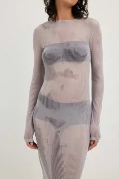 NA-KD Party Tight Mesh Midi Dress -Party Dresses Sales nakd tight mesh midi dress 1017 002197 6141 9272