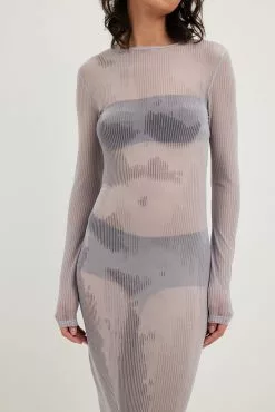 NA-KD Party Tight Mesh Midi Dress -Party Dresses Sales nakd tight mesh midi dress 1017 002197 6141 9272 4