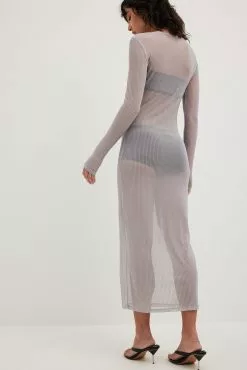 NA-KD Party Tight Mesh Midi Dress -Party Dresses Sales nakd tight mesh midi dress 1017 002197 6141 9282