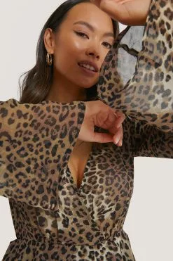 NA-KD Boho Triple Layer LS Flounce Dress -Party Dresses Sales nakd triple layer ls flounce dress 1018 001013 0812 04g r2