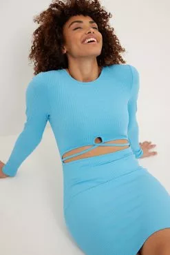 NA-KD Party Twist Rib Mini Dress 23 NA-KD Party Twist Rib Mini Dress -Party Dresses Sales nakd twist rib mini dres 1017 001601 0047 15718