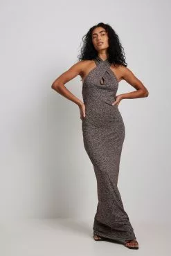 Romee Strijd X NA-KD Twist Detail Long Dress